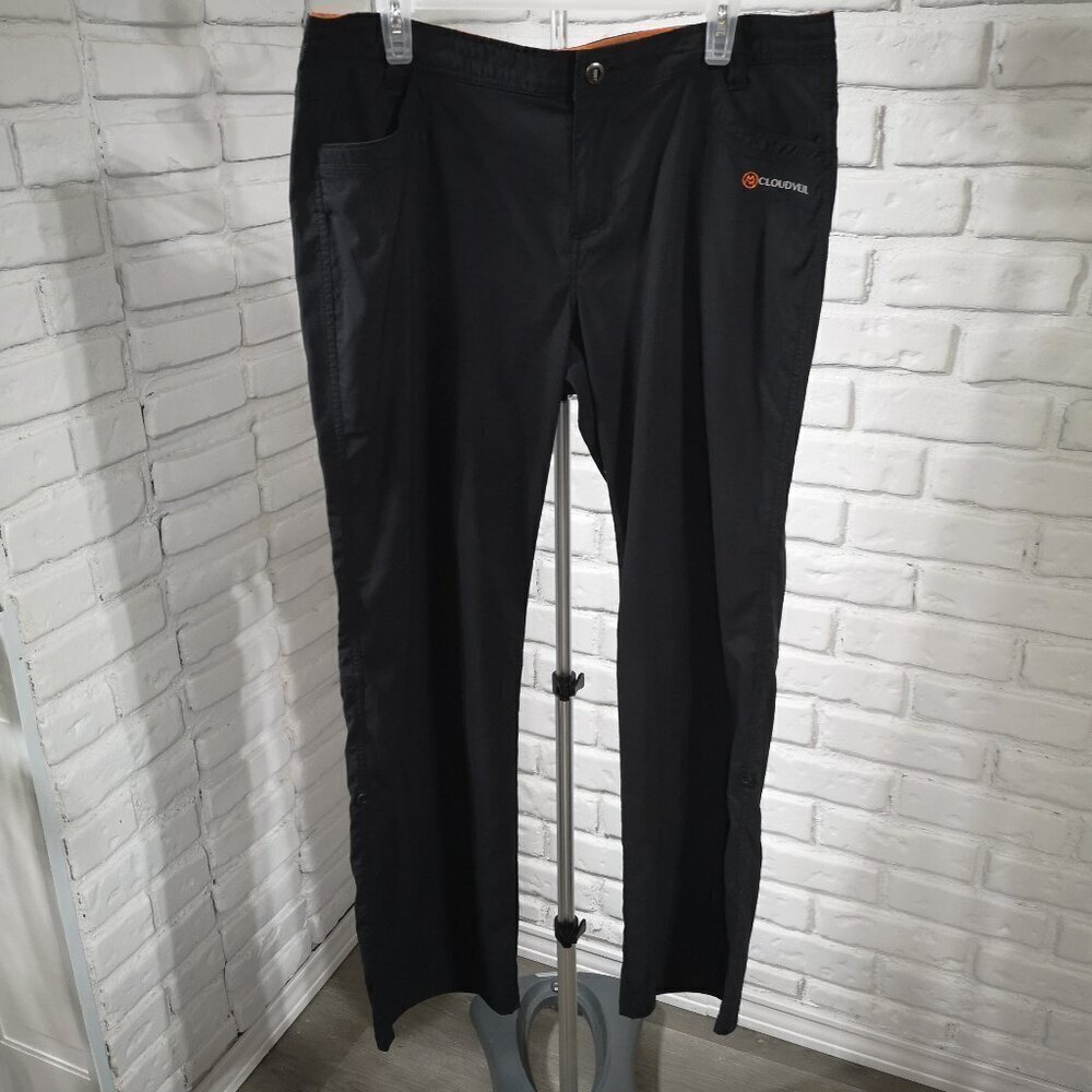 Cloudveil Ladies Size XL Black Straight Legs Lightweight Casual Pants